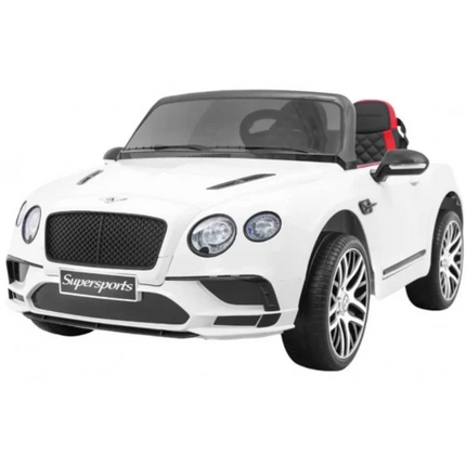 Bentley Continental 12V 2-persoons Kinderauto Wit