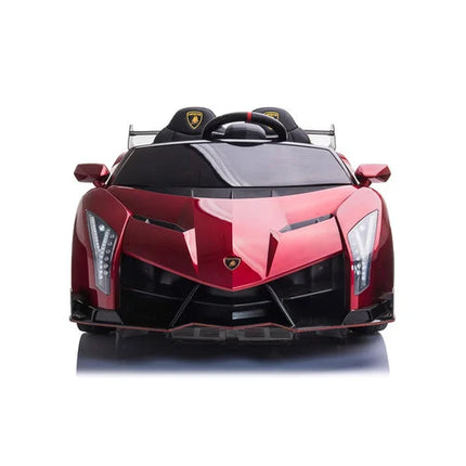 Lamborghini Veneno 12V 2 Persoons Kinderauto Metallic Rood