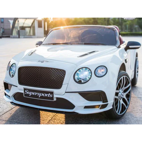 Bentley Continental 12V 2-persoons Kinderauto Wit