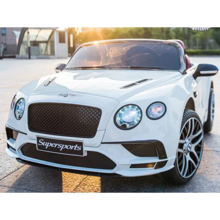 Bentley Continental 12V 2-persoons Kinderauto Wit