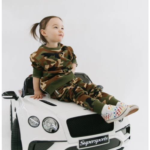 Bentley Continental 12V 2-persoons Kinderauto Wit