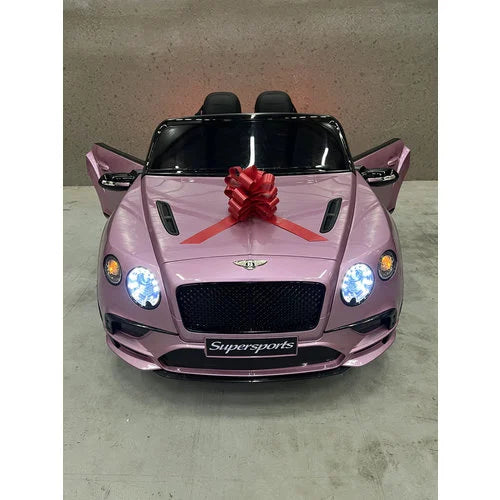 Bentley Continental 12V 2-persoons Kinderauto Metallic Roze