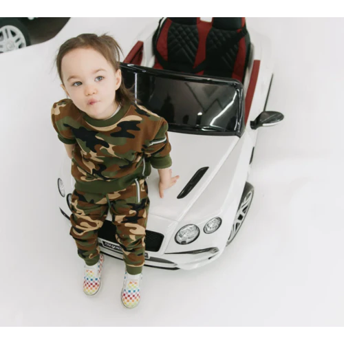 Bentley Continental 12V 2-persoons Kinderauto Wit