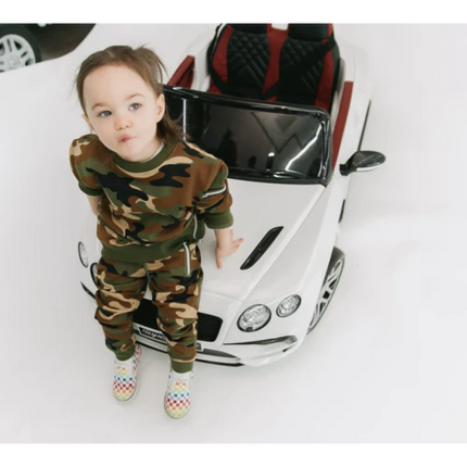 Bentley Continental 12V 2-persoons Kinderauto Wit