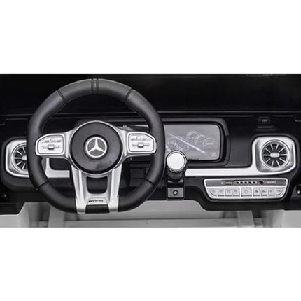 Mercedes G63 12V 2-persoons kinderauto Wit