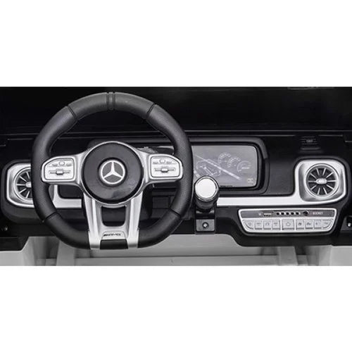 Mercedes G63 12V 2-persoons kinderauto Wit