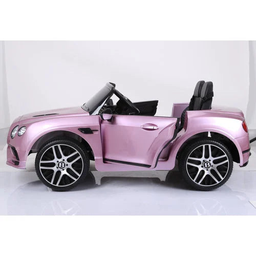 Bentley Continental 12V 2-persoons Kinderauto Metallic Roze
