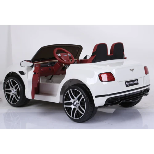 Bentley Continental 12V 2-persoons Kinderauto Wit