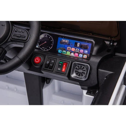 Mercedes G63 AMG XL Cabrio 24V Kinderauto Wit