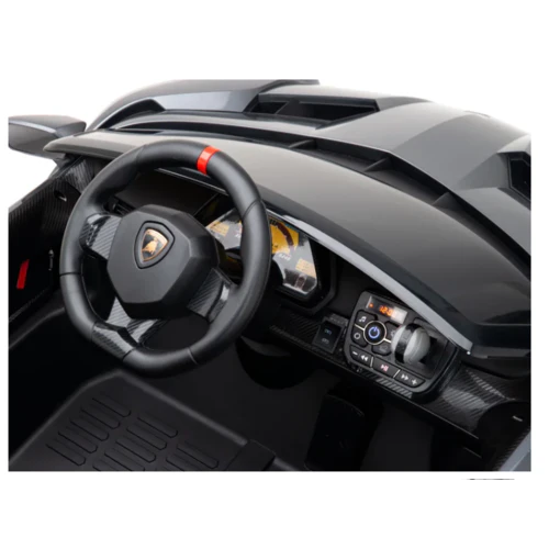 Lamborghini Veneno 12V 2 Persoons Elektrische Kinderauto Metallic Grijs