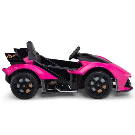 Lamborghini Vision 12V Kinderauto Roze