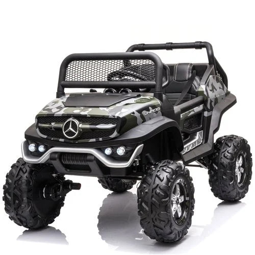 Mercedes Unimog 12V kinderauto Camouflag