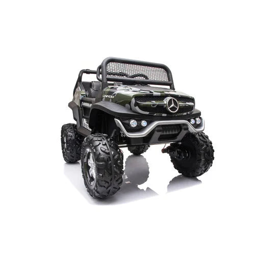 Mercedes Unimog 12V kinderauto Camouflag