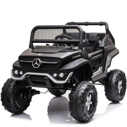 Mercedes Unimog 12V kinderauto Zwart