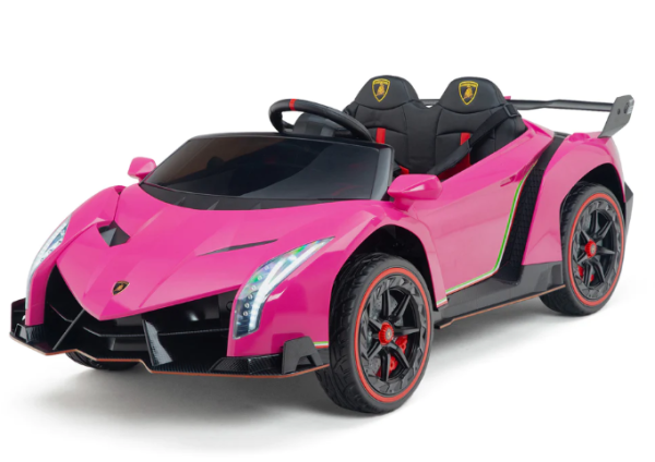 Lamborghini Veneno 12V 2-zits Roze