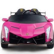 Lamborghini Veneno 12V 2-zits Roze