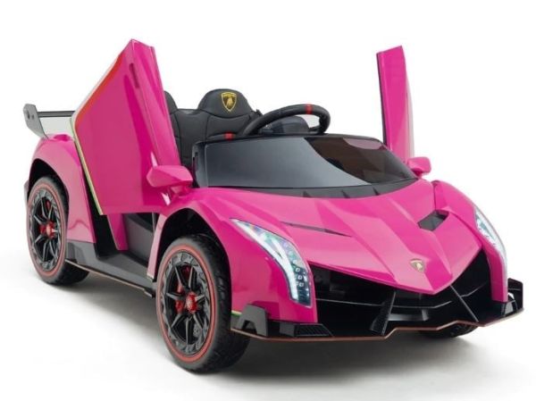 Lamborghini Veneno 12V 2-zits Roze