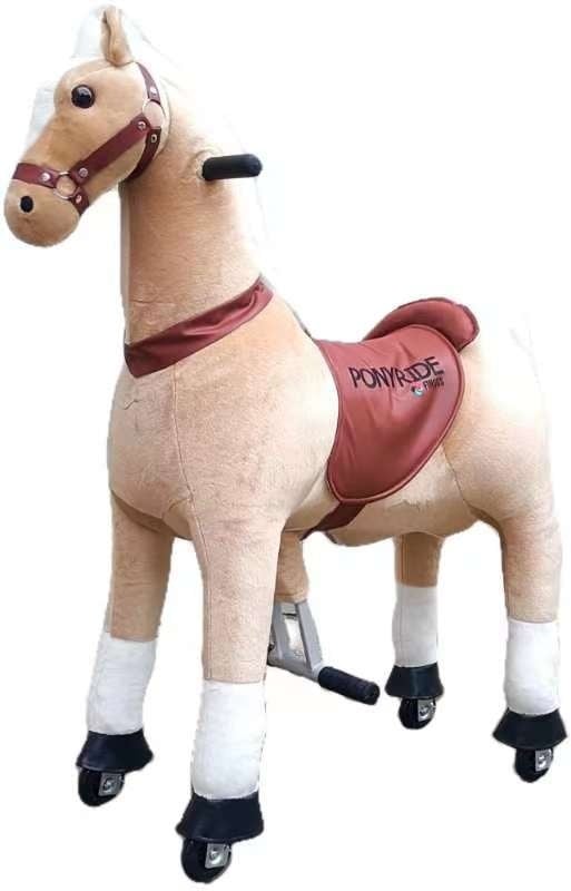 Pony Ride, Paard licht Bruin,MEDIUM