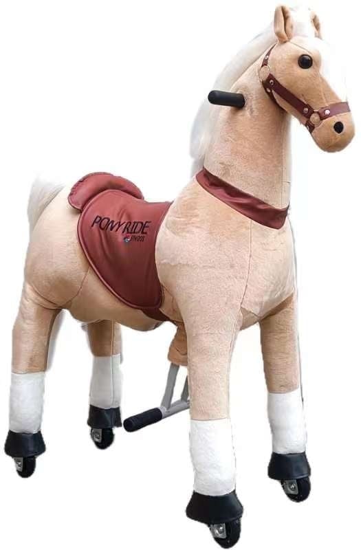 Pony Ride, Paard licht Bruin,KLEIN