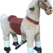 Pony Ride, Paard licht Bruin,KLEIN