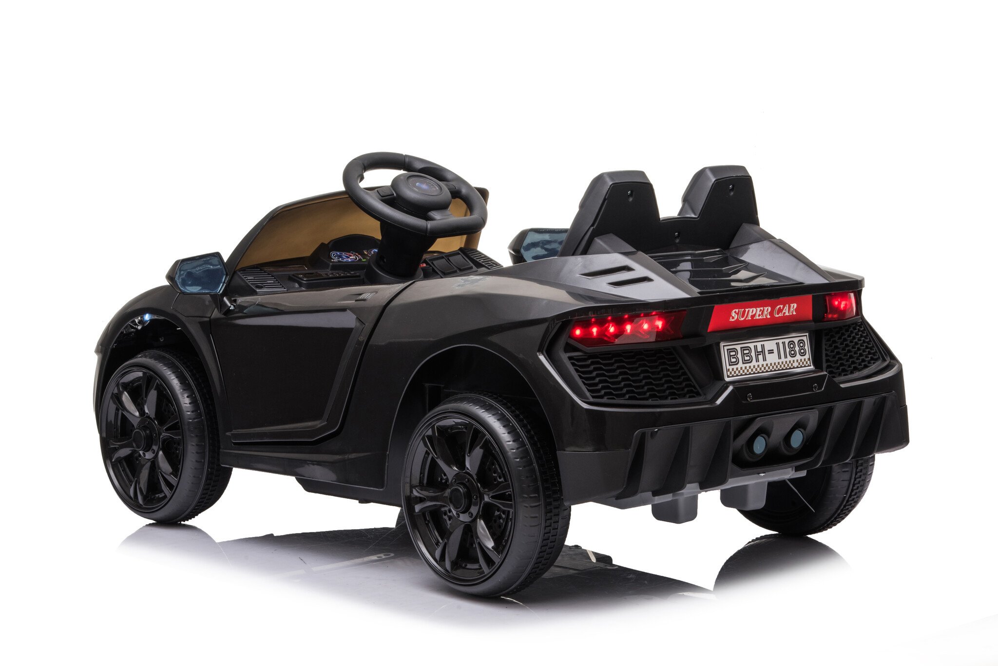 Rit op auto Speedy 12V Zwart