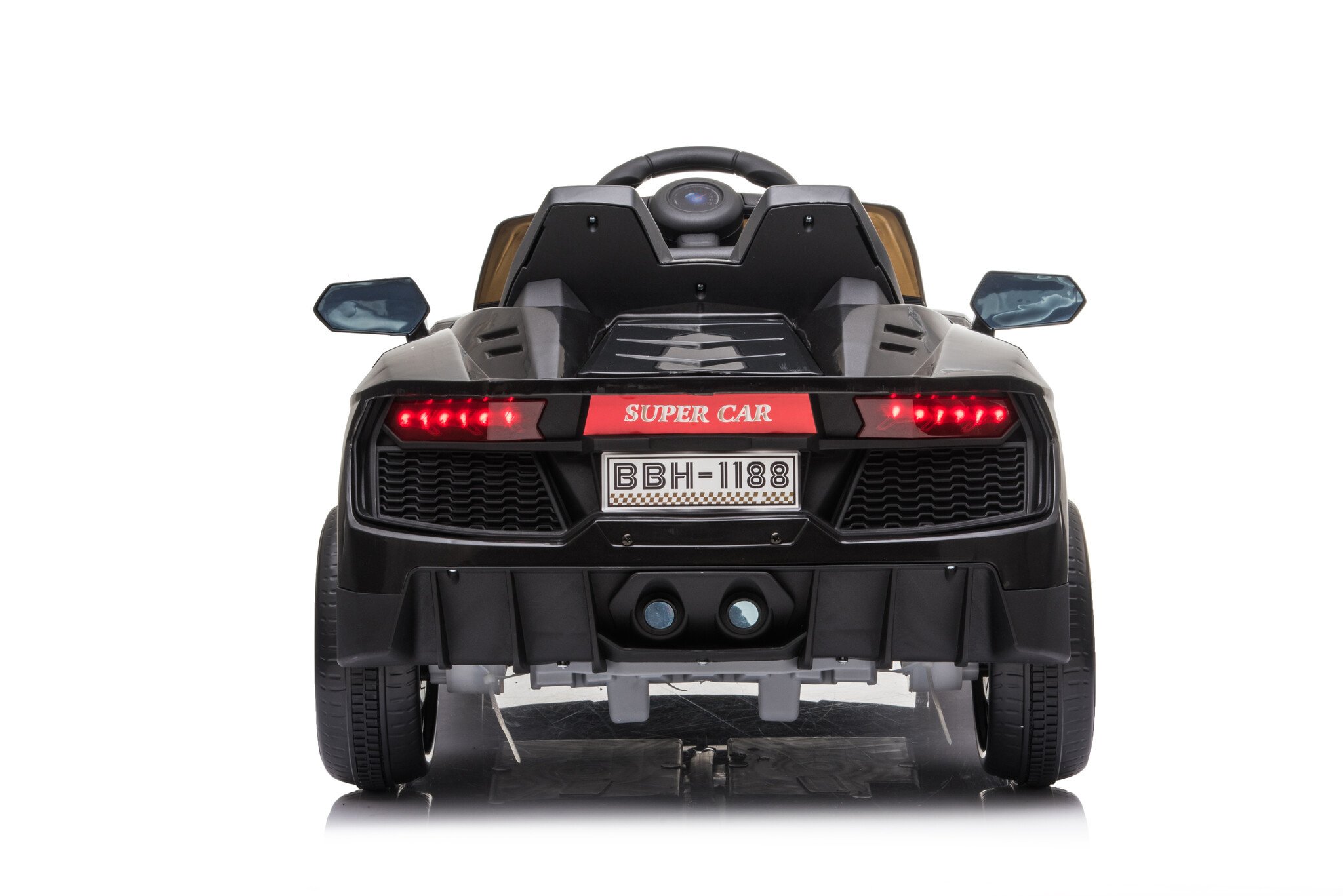 Rit op auto Speedy 12V Zwart