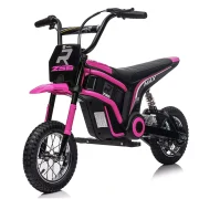 Rit op motor 24V Roze