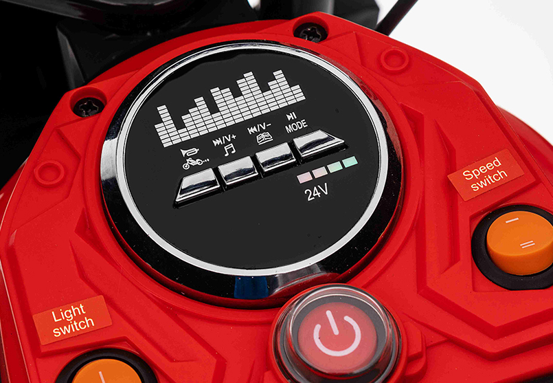 Rit op motor 24V Rood