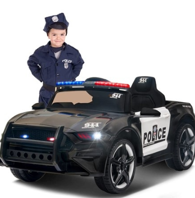 Sedan Politie 12V Zwart