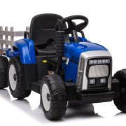 Trekker met aanhangwagen 12V Blauw