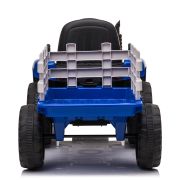 Trekker met aanhangwagen 12V Blauw