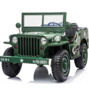Willy’s Jeep Army 24V 3 seater Green