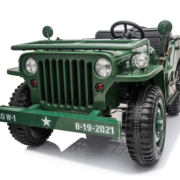 Willy’s Jeep Army 24V 3 seater Green