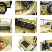 Willy’s Jeep Army 24V 3 zits Khaki