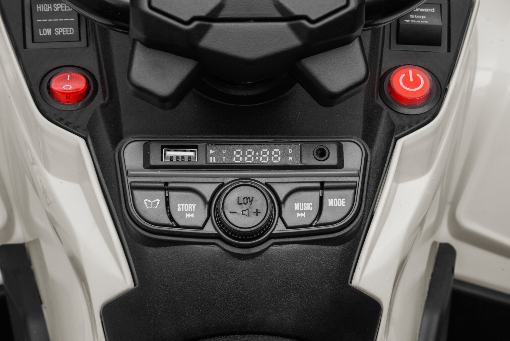 CAN-AM 24V Outlander 2-persoons Kinderquad Grijs