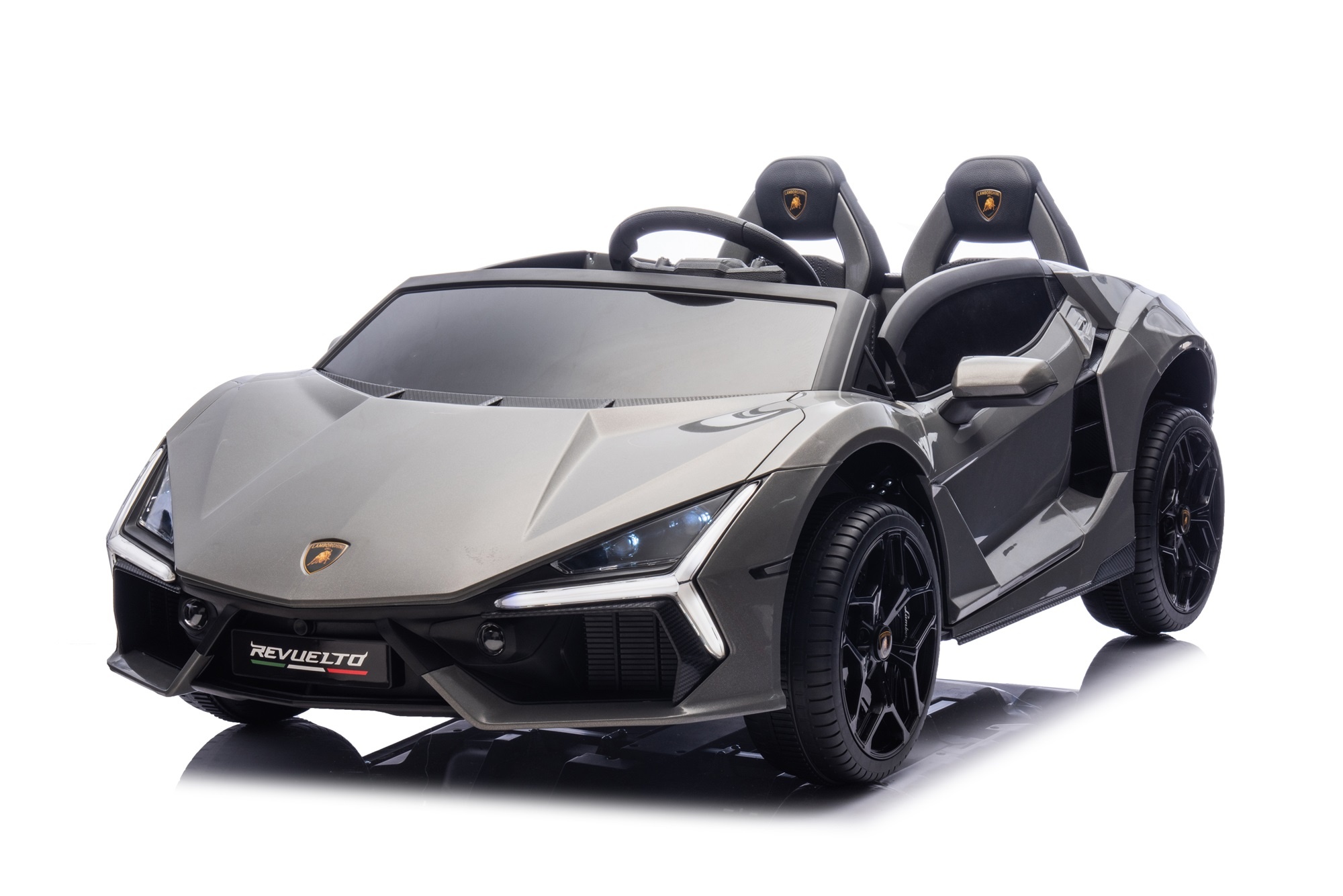 Lamborghini Revuelto 24V 2-persoons Kinderauto Grijs