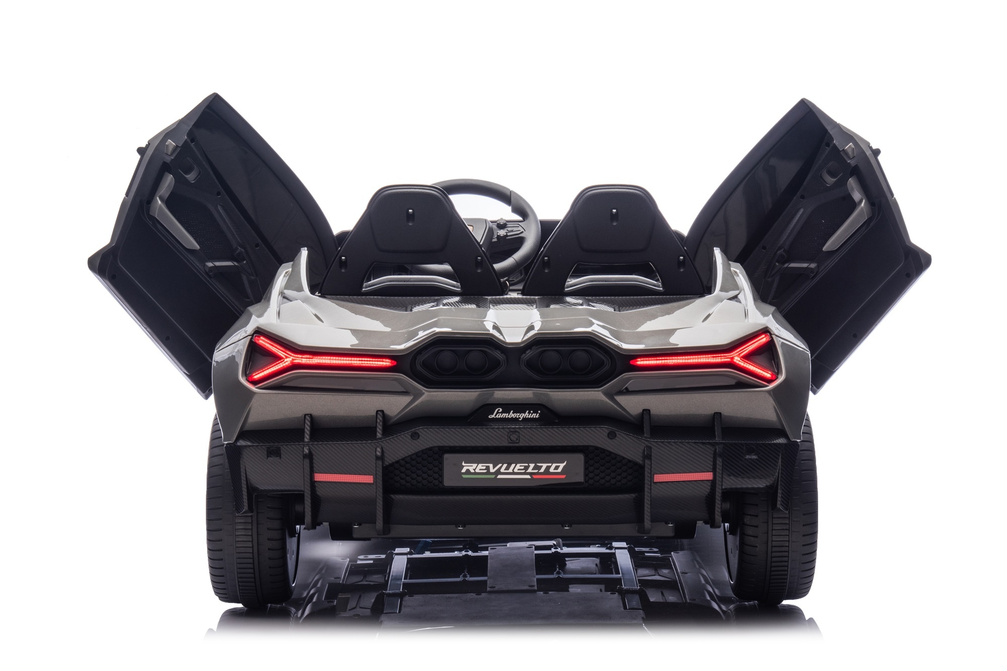 Lamborghini Revuelto 24V 2-persoons Kinderauto Grijs