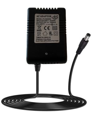 12 volt 1000mA oplader, ronde plug