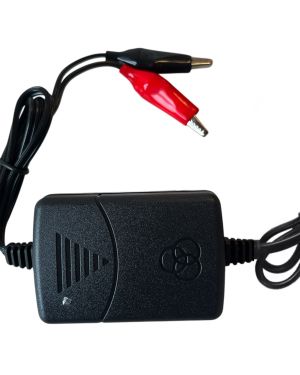 12 volt 1300mA oplader met accuklemmen