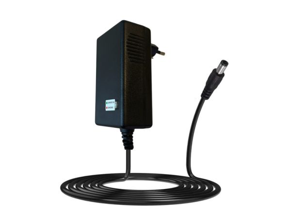 36 V 1 A oplader met ronde aansluiting voor loodaccu’s