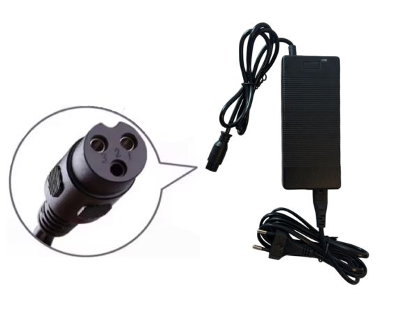 36 volt 2Ah oplader, GX16 3-gats aansluiting