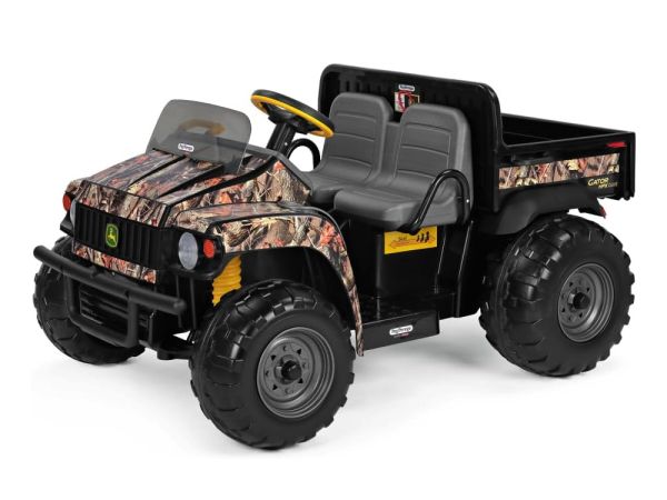 John Deere Gator HPX Camo 12 volt elektrische kindertractor tweezits