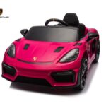 Porsche Spyder RS, 12 volt Kinder Accu Auto, rubberen banden, leder zitje en meer!
