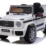 Mercedes G63, 12 volt Kinder Accu Auto, rubberen banden, leder zitje en meer!