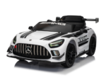 Mercedes-Benz GT3 AMG 12 volt elektrische kinderauto met rubberen banden, leder zitje en meer!