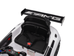 Mercedes-Benz GT3 AMG 12 volt elektrische kinderauto met rubberen banden, leder zitje en meer! - Afbeelding 7