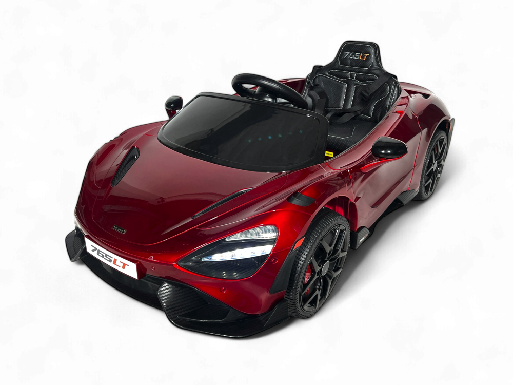 BBH035-red-0.png McLaren 765LT, 12v Kinder Accu Motor met rubberen banden en meer - Afbeelding 1