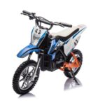 Crossmotor, 36 volt elektrische motor met luchtbanden en kunstleder zitje!