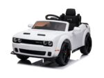 Dodge Challenger SRT, 12 volt elektrische kinderauto, Leder zitje, Rubberen banden, Kinder Accu Auto!