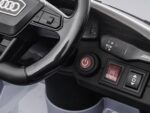 Audi RS6,12 volt elektrische kinderauto met rubberen banden, leder zitje en meer! - Afbeelding 11